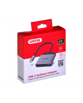 orico UNITEK ADAPTER USB-C - HDMI 21, USB-A, USB-C, PD