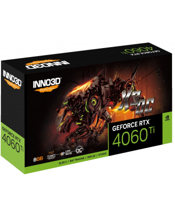 Karta graficzna INNO3D GeForce RTX 4060 Ti X3 OC 8GB GDDR6