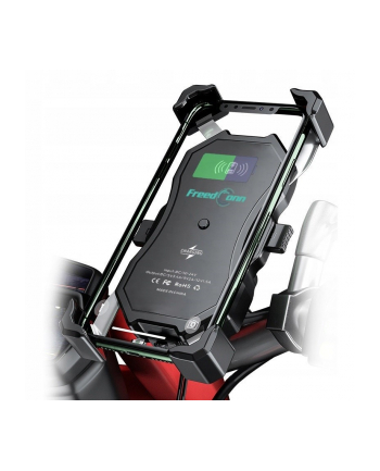 Uchwyt na telefon i ładowarka indukcyjna FreedConn MC1W + BM2R mocowanie do główki ramy