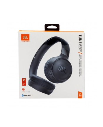 Słuchawki JBL TUNE 520 BT (Kolor: CZARNY, bezprzewodowe, nauszne)
