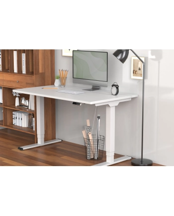 DIGITUS Electric Height Adjustable Desk Frame Dual motor 3-stages Kolor: BIAŁY