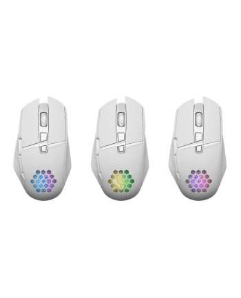defender Mysz gamingowa bezprzewodowa Glory GM-514 RGB 7P 1200/2400/3200 DPI Biała