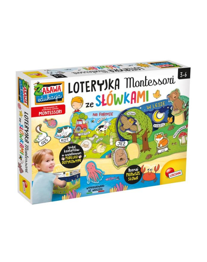 lisciani giochi Montessori Loteryjka ze słówkami PL92802 LISCIANI główny