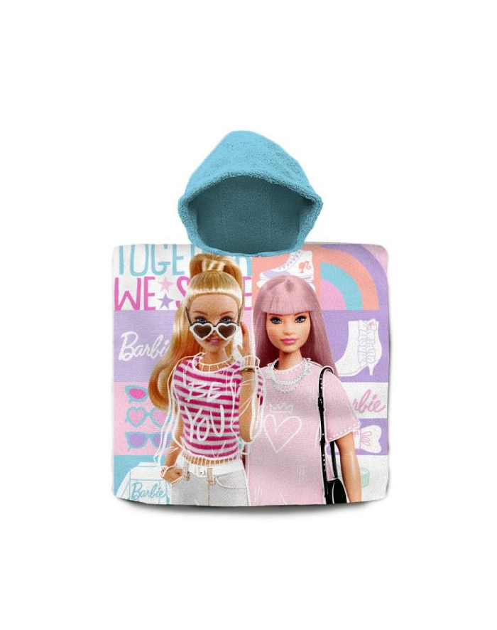 Poncho kąpielowe 60x120cm bawełna Barbie BB00016 Kids Euroswan główny