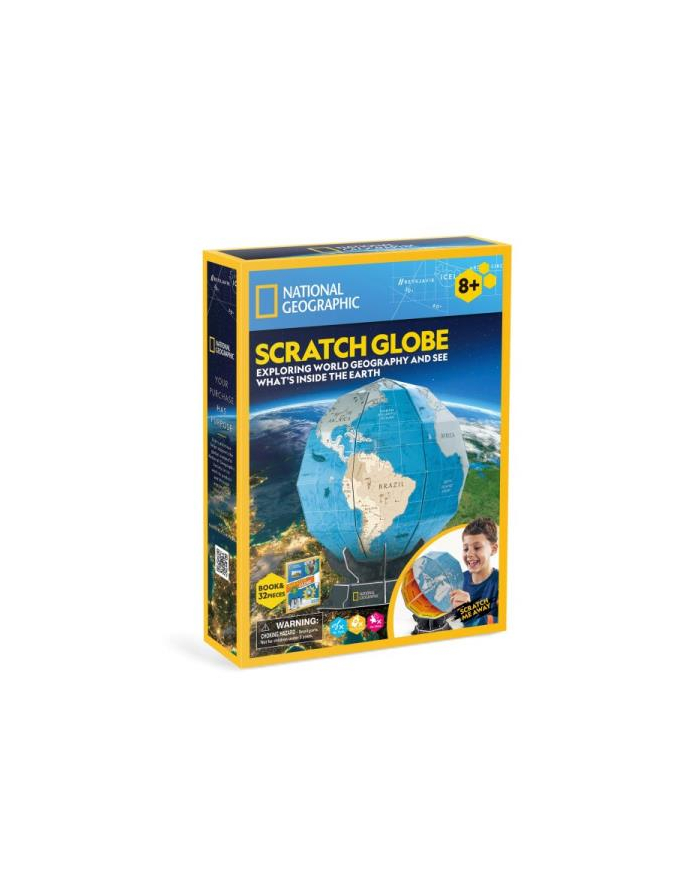 dante Puzzle 3D National Geographic Globus DS1082H Cubic Fun główny