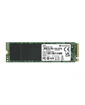 TRANSCEND 250GB SSD internal M.2 2280 PCIe Gen3x4 NVMe TLC DRAM-less