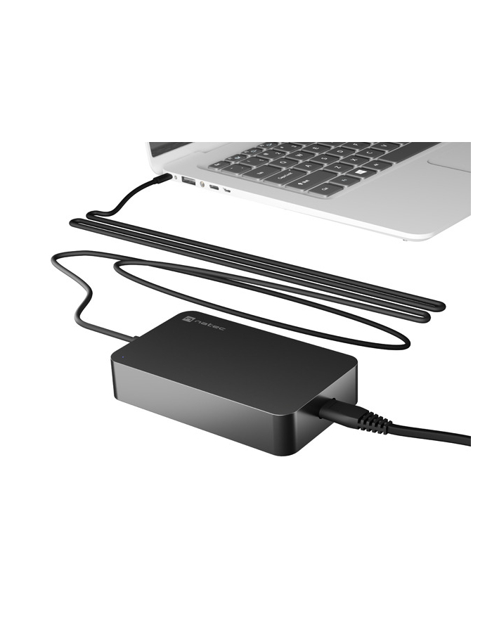 natec Zasilacz Laptop Grayling USB-C 90W do laptopów, tabletów, telefonów główny