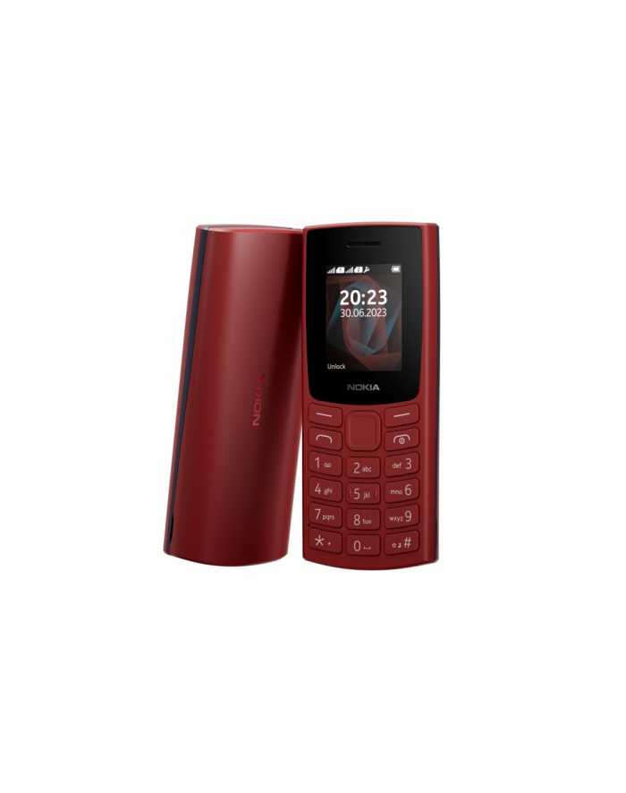 nokia Telefon komórkowy 105 2023 DualSIM PL czerwony główny