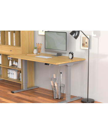 DIGITUS Height Adjustable Standing Desk Frame Dual motor 3-stages grey nr 1