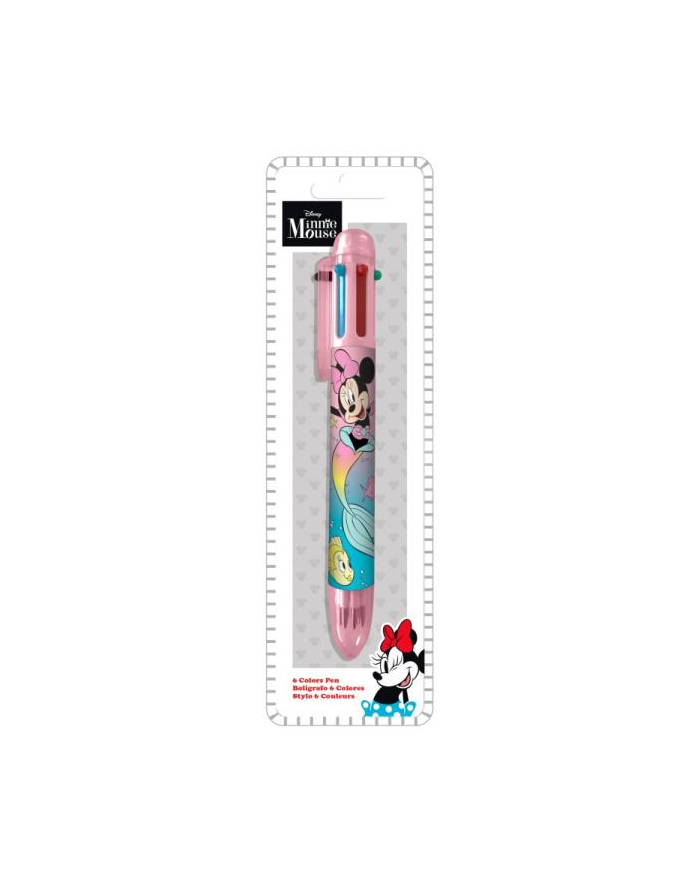 Długopis 6 kolorowy Myszka Minnie. Minnie Mouse MN30020 Kids Euroswan główny