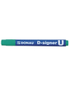 pbs connect Marker permanentny DONAU D-Signer U, okrągły, 2-4mm (linia), zielony p10 cena za 1szt - nr 1