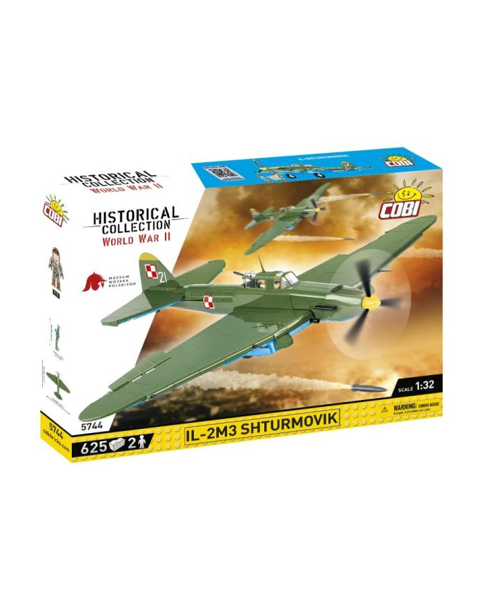 COBI 5744 Historical Collection WWII IL-2M3 Shturmovik 625 klocków główny