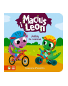 zielona sowa Książeczka Maciuś i Leon jeżdżą na rowerze - nr 1