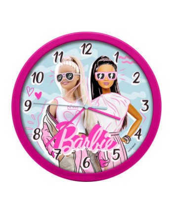 Zegar ścienny Wall clock 25cm Barbie BB00014 Kids Euroswan