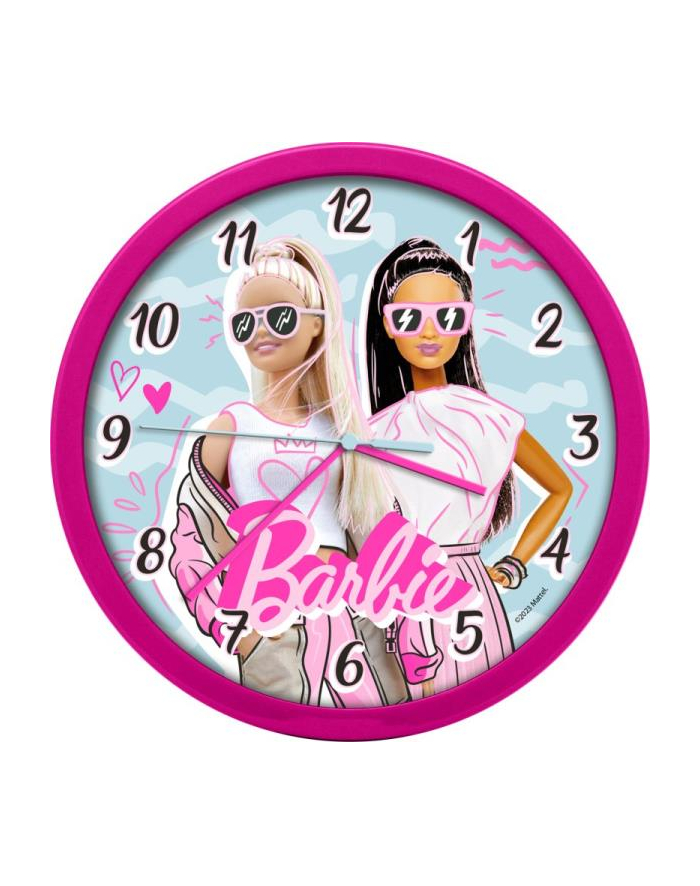 Zegar ścienny Wall clock 25cm Barbie BB00014 Kids Euroswan główny