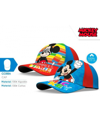 Czapka z daszkiem Myszka Miki. Mickey Mouse 2 wzory D06637-38 MC Kids Euroswan