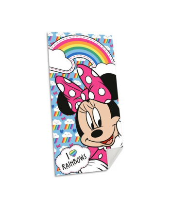 Ręcznik plażowy 70x140cm 100% bawełna Myszka Minnie. Minnie Mouse MN-241T Kids Euroswan
