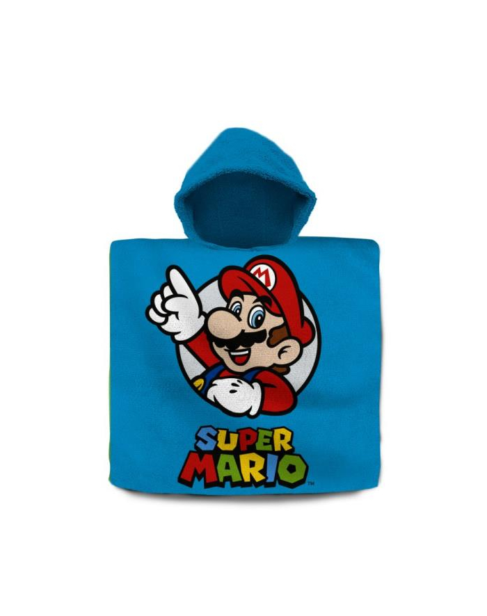 Poncho kąpielowe 60x120cm bawełna Super Mario NO-512P Kids Euroswan główny