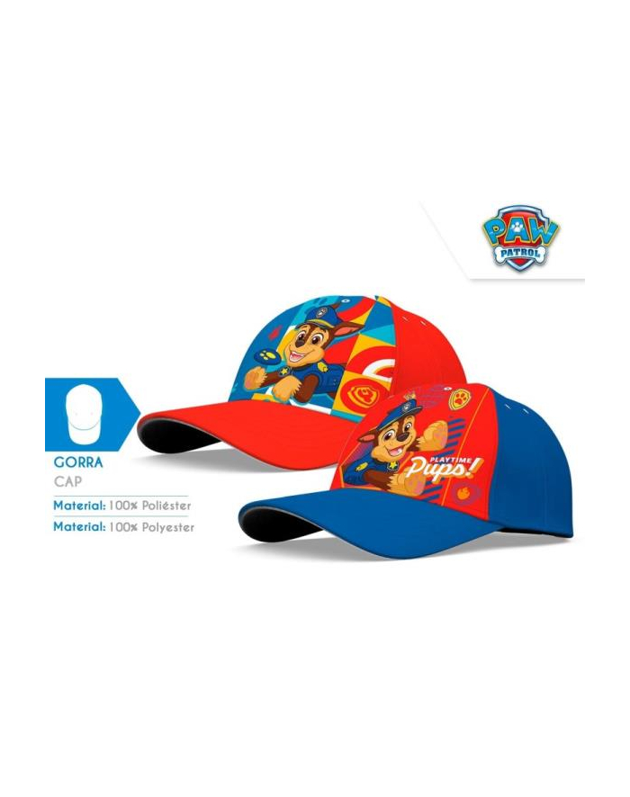 Czapka z daszkiem PAW PATROL Psi Patrol 2 wzory PW19923 Kids Euroswan główny