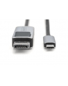 DIGITUS 8K 30Hz. USB Type C to DP adapter cable HBR3 Alu Housing Black 3m - nr 17
