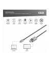 DIGITUS 8K 30Hz. USB Type C to DP adapter cable HBR3 Alu Housing Black 3m - nr 21
