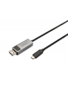 DIGITUS 8K 30Hz. USB Type C to DP adapter cable HBR3 Alu Housing Black 3m - nr 2