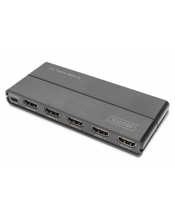 DIGITUS Przełącznik/Switch HDMI 4x1 4K 60Hz 18 Gbps HDR HDCP 2.2 CEC