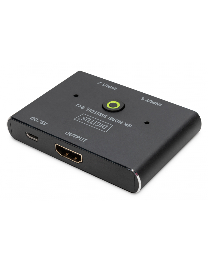 DIGITUS 8K HDMI Switch 2x1 Kolor: CZARNY główny