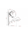 DIGITUS Workstation Monitor Keyboard Mouse Wall Mount 32inch 8kg VESA 75x75/100x100 Kolor: BIAŁY/Kolor: CZARNY - nr 11