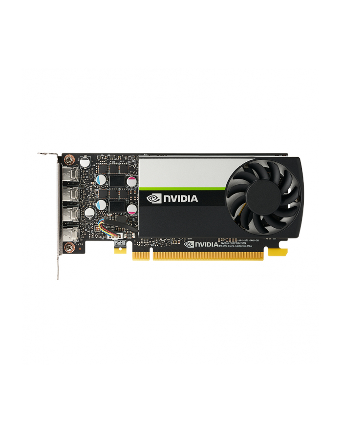 pny technologies Karta graficzna PNY NVIDIA T1000 8GB, GDDR6, 4x DisplayPort, PCI Express 30, LP - ATX bracket, Retail główny