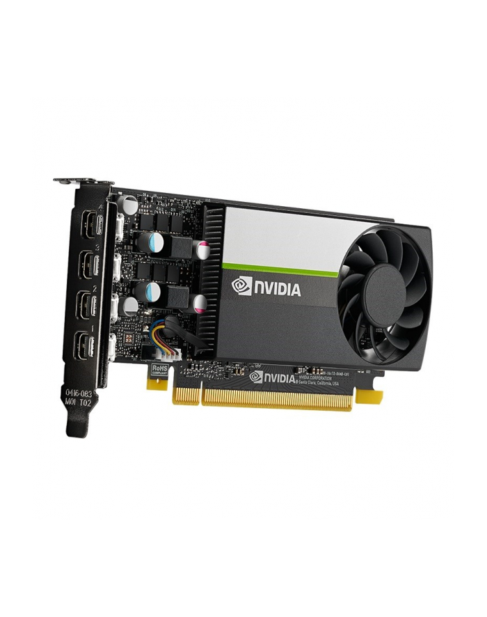 pny technologies Karta graficzna PNY NVIDIA T1000 4GB, GDDR6, 4x DisplayPort, PCI Express 30, LP - ATX bracket, Retail główny