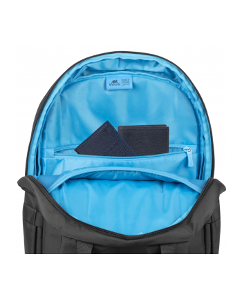 RIVACASE PLECAK NA LAPTOP 15,6-16 ALPENDORF ECO, CZARNY, MATERIAŁ WODOODPORNY, EKO RPET, KIESZENIE NA SMARTFON, DOKUM,AKCES