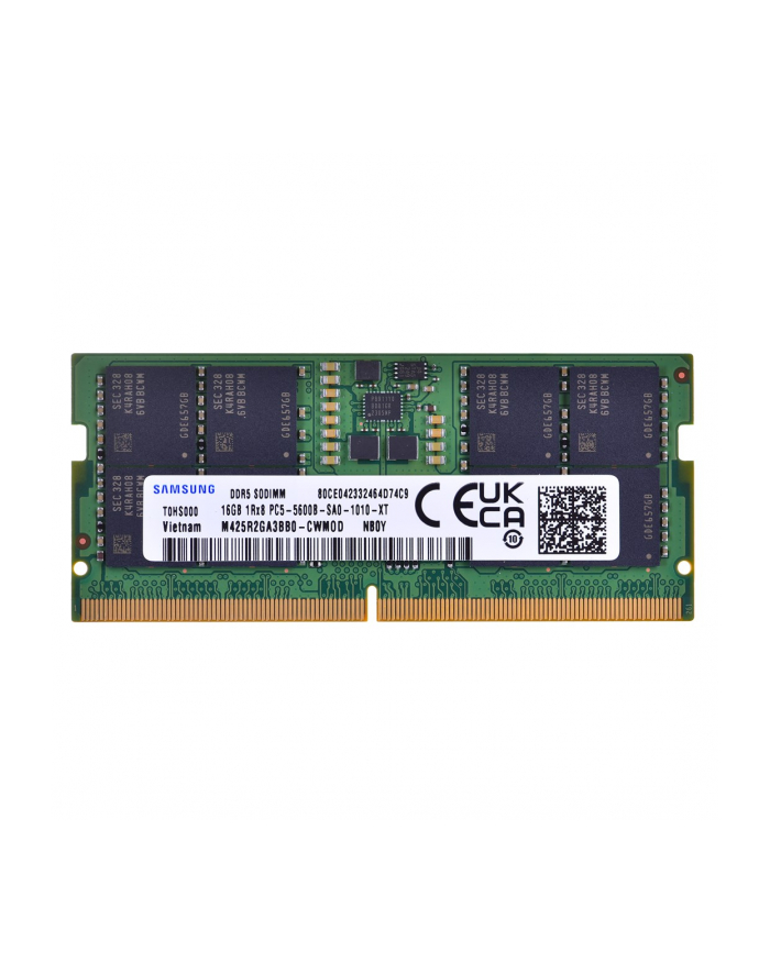 samsung semiconductor Samsung SO-DIMM 16GB DDR5 1Rx8 5600MHz PC5-44800 M425R2GA3BB0-CWM główny