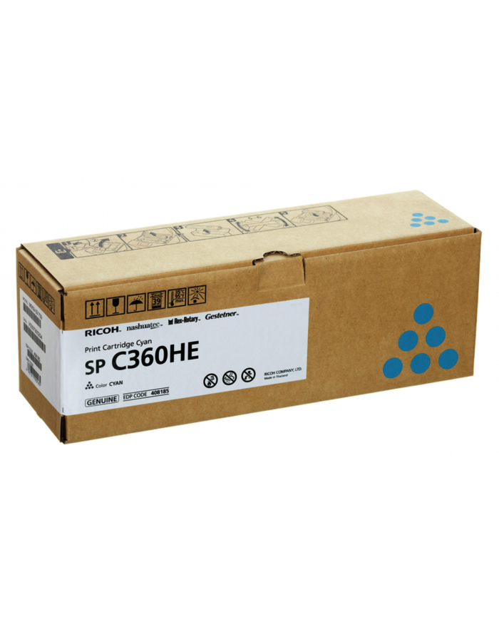 Ricoh Toner SP C360HE  408185 Cyan główny
