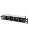 DIGITUS Listwa zasilająca aluminiowa 1U PDU 254 mm 10inch rack mount 4x CEE 7/5 16A 4000W 250VAC 50/60Hz - nr 4
