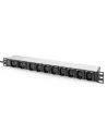 DIGITUS Listwa zasilająca aluminiowa 10 gniazd przewód zasilający 2m wtyczka IEC C20 8x C13 2x C19 16A 230VAC 50/60Hz - nr 10