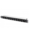 DIGITUS Listwa zasilająca aluminiowa 10 gniazd przewód zasilający 2m wtyczka IEC C20 8x C13 2x C19 16A 230VAC 50/60Hz - nr 11