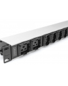 DIGITUS Listwa zasilająca aluminiowa 10 gniazd przewód zasilający 2m wtyczka IEC C20 8x C13 2x C19 16A 230VAC 50/60Hz - nr 13
