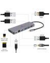 GEMBIRD A-CM-COMBO5-05 Wieloportowy adapter USB Type C 5w1 Hub + HDMI + PD + czytnik kart + LAN - nr 4