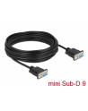 D-ELOCK Serial Cable RS-232 D-Sub 9 female to female null modem with narrow plug housing - CTS / RTS auto control - 10m - nr 2