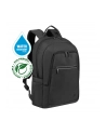 RIVACASE PLECAK NA LAPTOP 15,6-16 ALPENDORF ECO, CZARNY, MATERIAŁ WODOODPORNY, EKO RPET, KIESZENIE NA SMARTFON, DOKUM,AKCES - nr 60