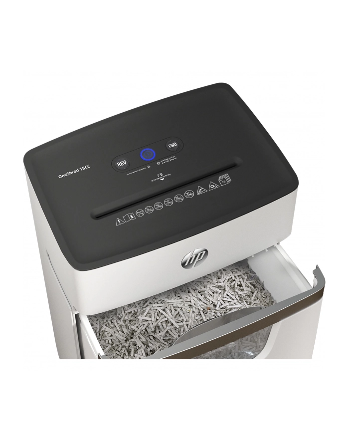 hewlett-packard Niszczarka HP ONESHRED 15CC, 20L jasnoszara główny