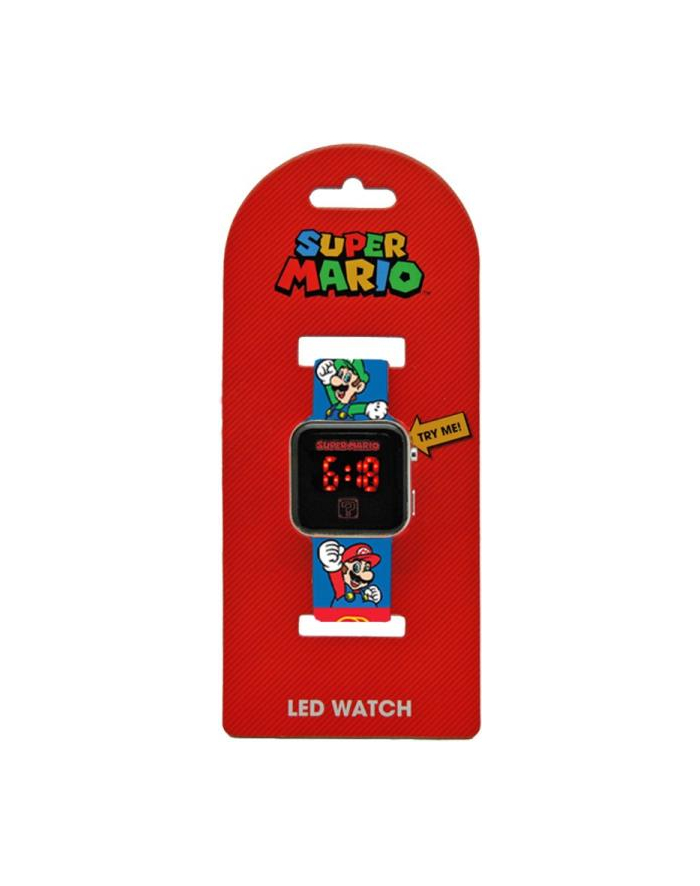 Zegarek cyfrowy LED z kalendarzem Super Mario GSM4236 Kids Euroswan główny