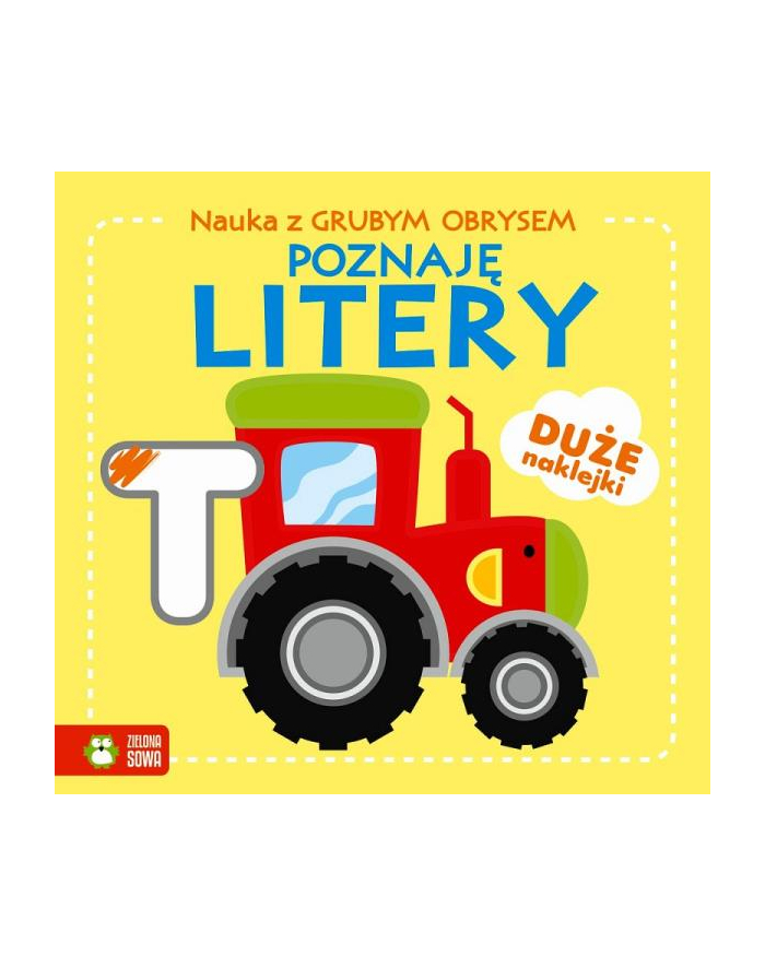 zielona sowa Książeczka Nauka z grubym obrysem w1. Poznaję litery główny