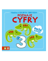 zielona sowa Książeczka Nauka z grubym obrysem w1. Poznaję cyfry - nr 1