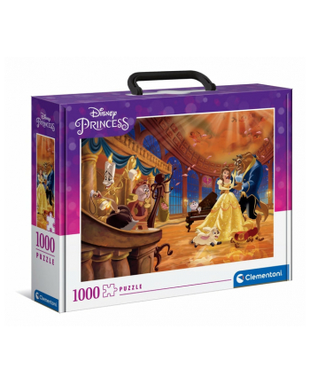 Clementoni Puzzle 1000el w walizce Princess. Księżniczki 39676 nr 1