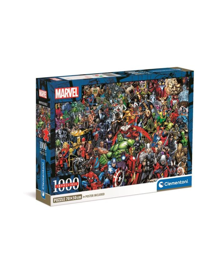 Clementoni Puzzle 1000el Compact Impossible Marvel 39709 główny