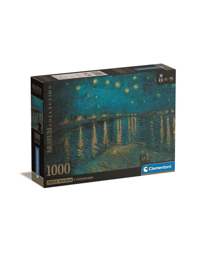 Clementoni Puzzle 1000el Compact Museum Orsay Van Gogh: Gwiaździsta noc nad Rodanem 39789 główny