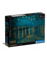 Clementoni Puzzle 1000el Compact Museum Orsay Van Gogh: Gwiaździsta noc nad Rodanem 39789 - nr 2