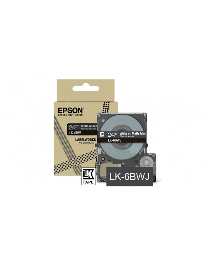 EPSON Matte Tape Black/White 24mm 8m LK-6BWJ główny